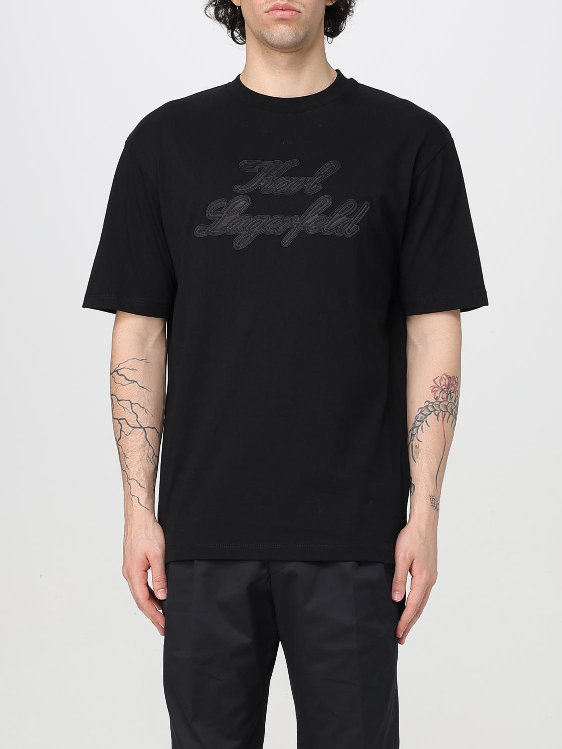 Karl Lagerfeld T-shirt Men Color Black In Black