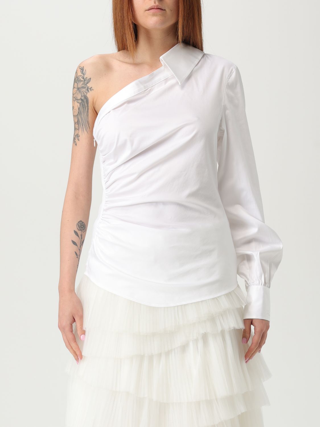 KARL LAGERFELD SHIRT KARL LAGERFELD WOMAN COLOR WHITE G91111001