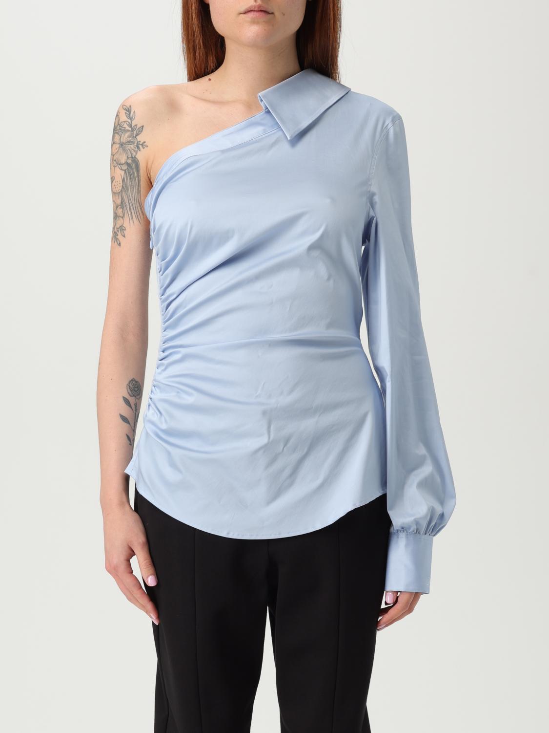 KARL LAGERFELD SHIRT KARL LAGERFELD WOMAN COLOR GNAWED BLUE G91111011