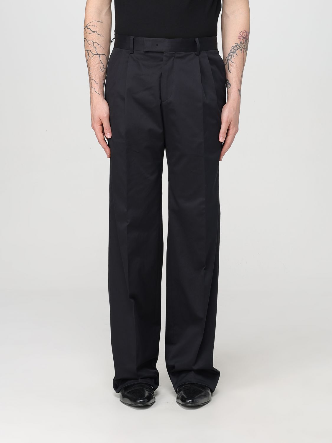 Karl Lagerfeld Pants Men Color Denim In Black