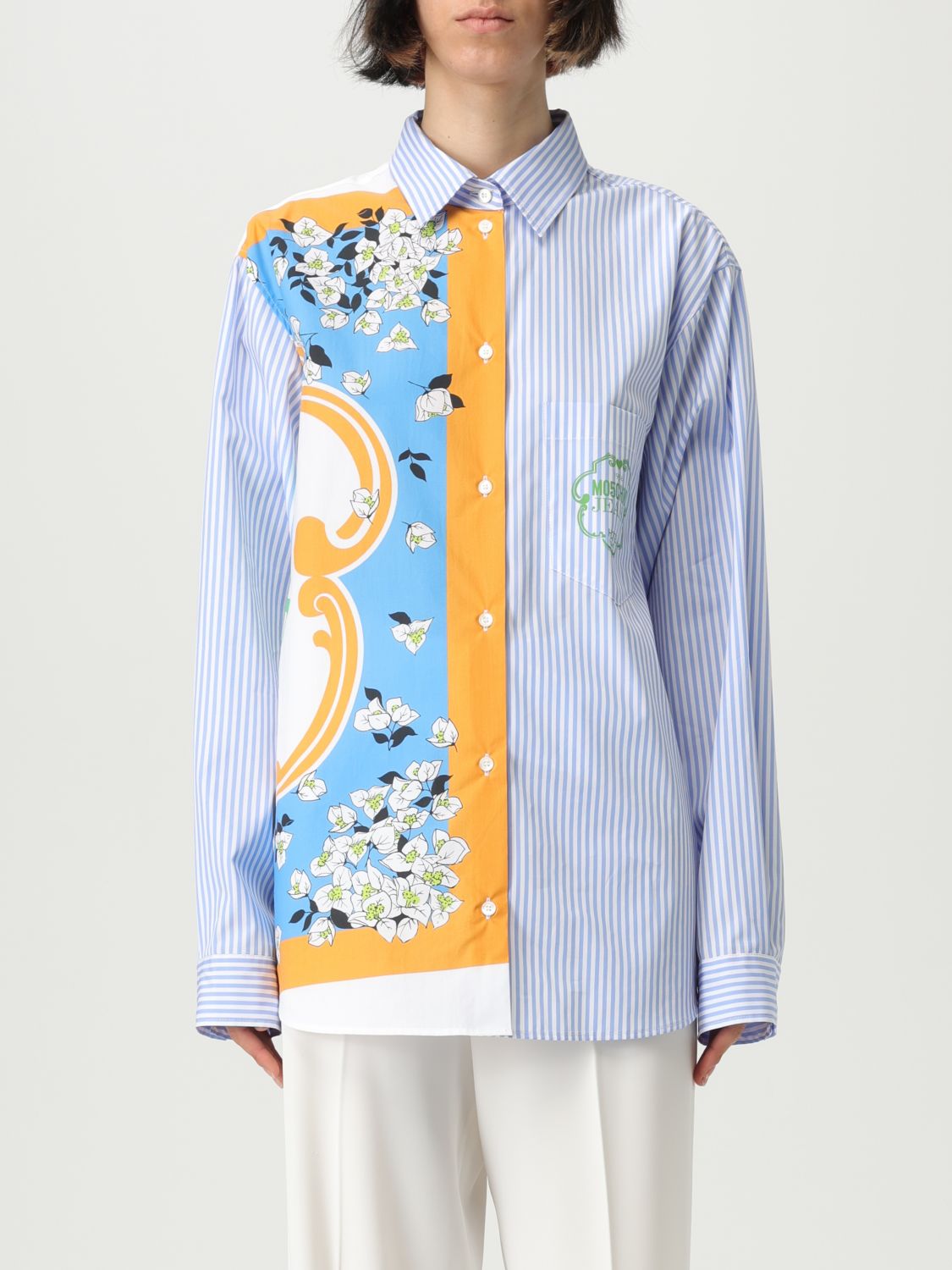 Moschino Camicia Jeans Donna Colore Fantasia