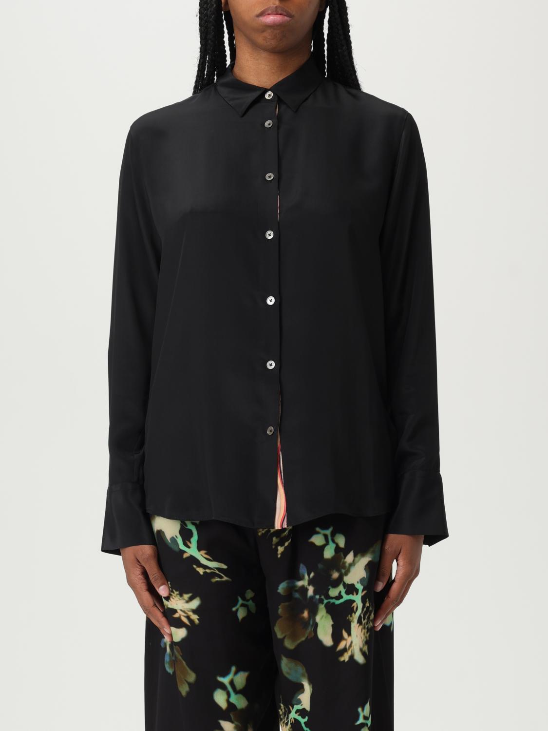 Ps By Paul Smith Ps Paul Smith Curved Hem Poplin Shirt