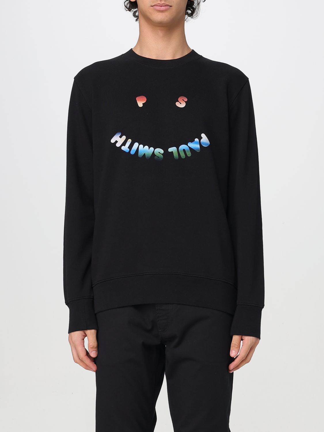 Ps By Paul Smith Happy Gradient-print Sweatshirt In Black