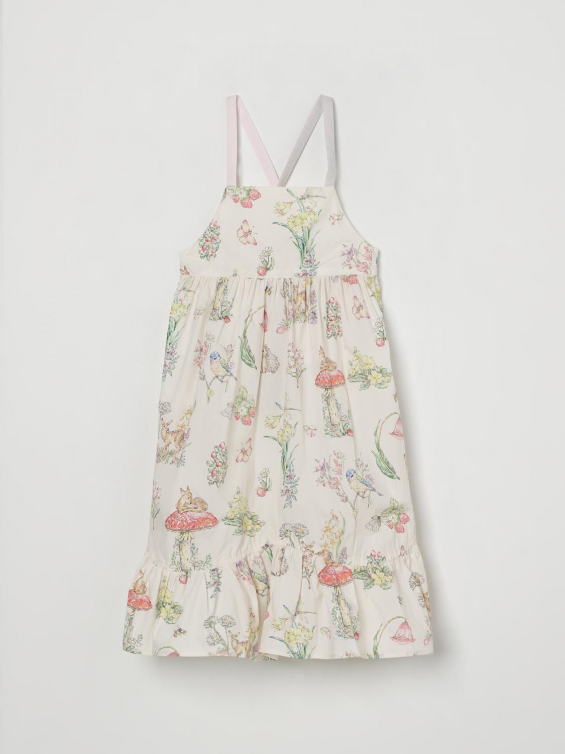 STELLA MCCARTNEY KIDS Dress Kids color Yellow Cream　STELLA MCCARTNEY KIDS ドレス キッズカラー イエロー クリーム STELLA