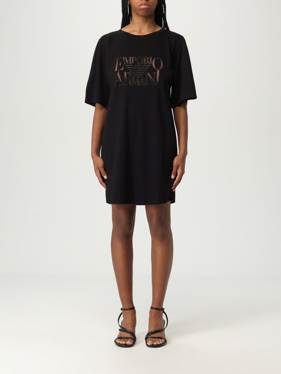 Shop Emporio Armani Wrap-skirt Woman Color Black