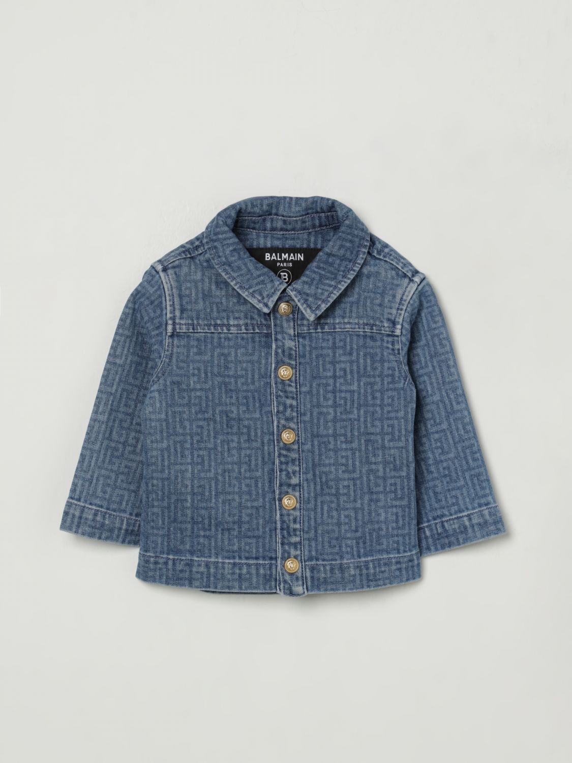 Balmain Jacket  Kids Color Gnawed Blue