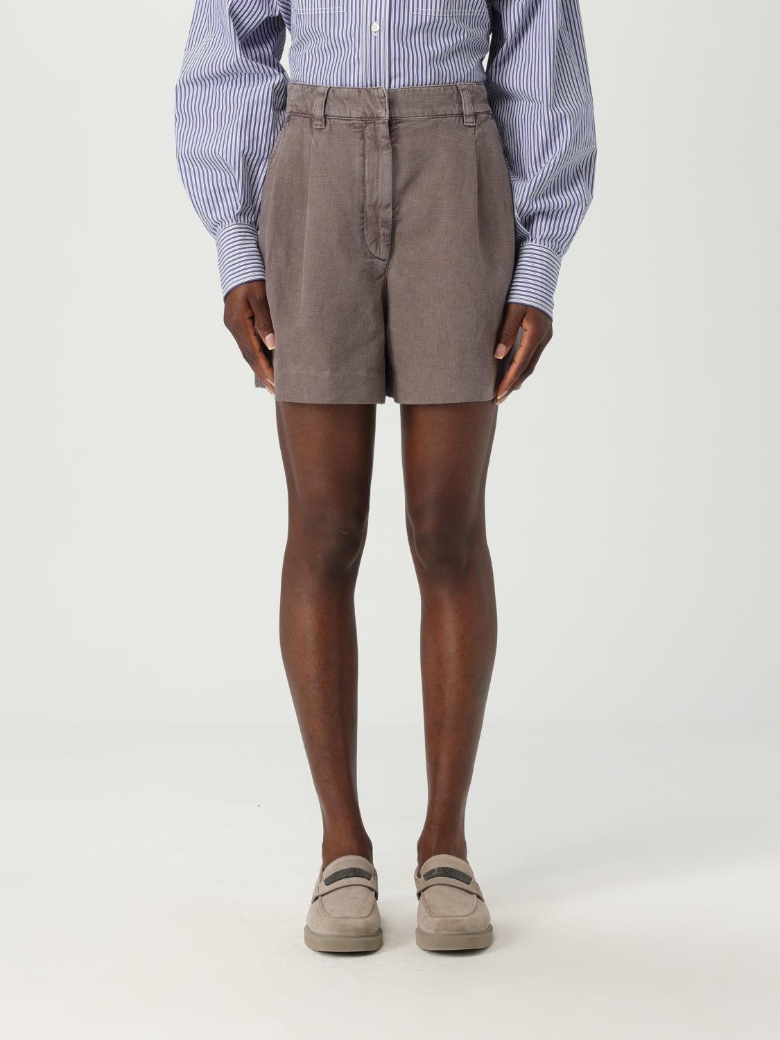 Brunello Cucinelli Short Woman Color Brown