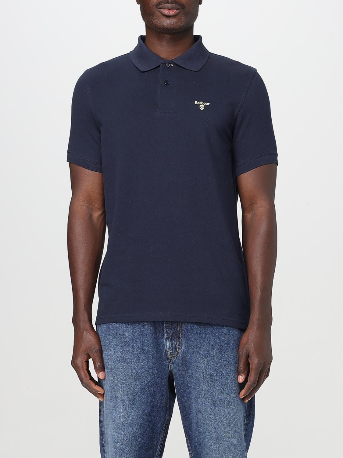 Barbour Polo Shirt  Men Color Navy In Black