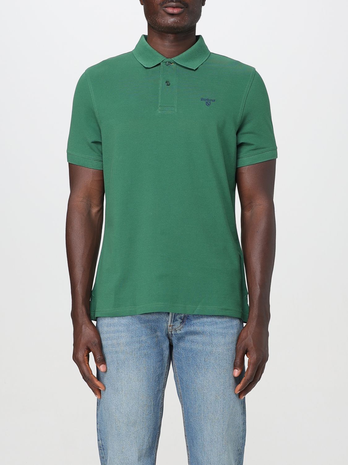 Barbour Polo Shirt Men Color Olive