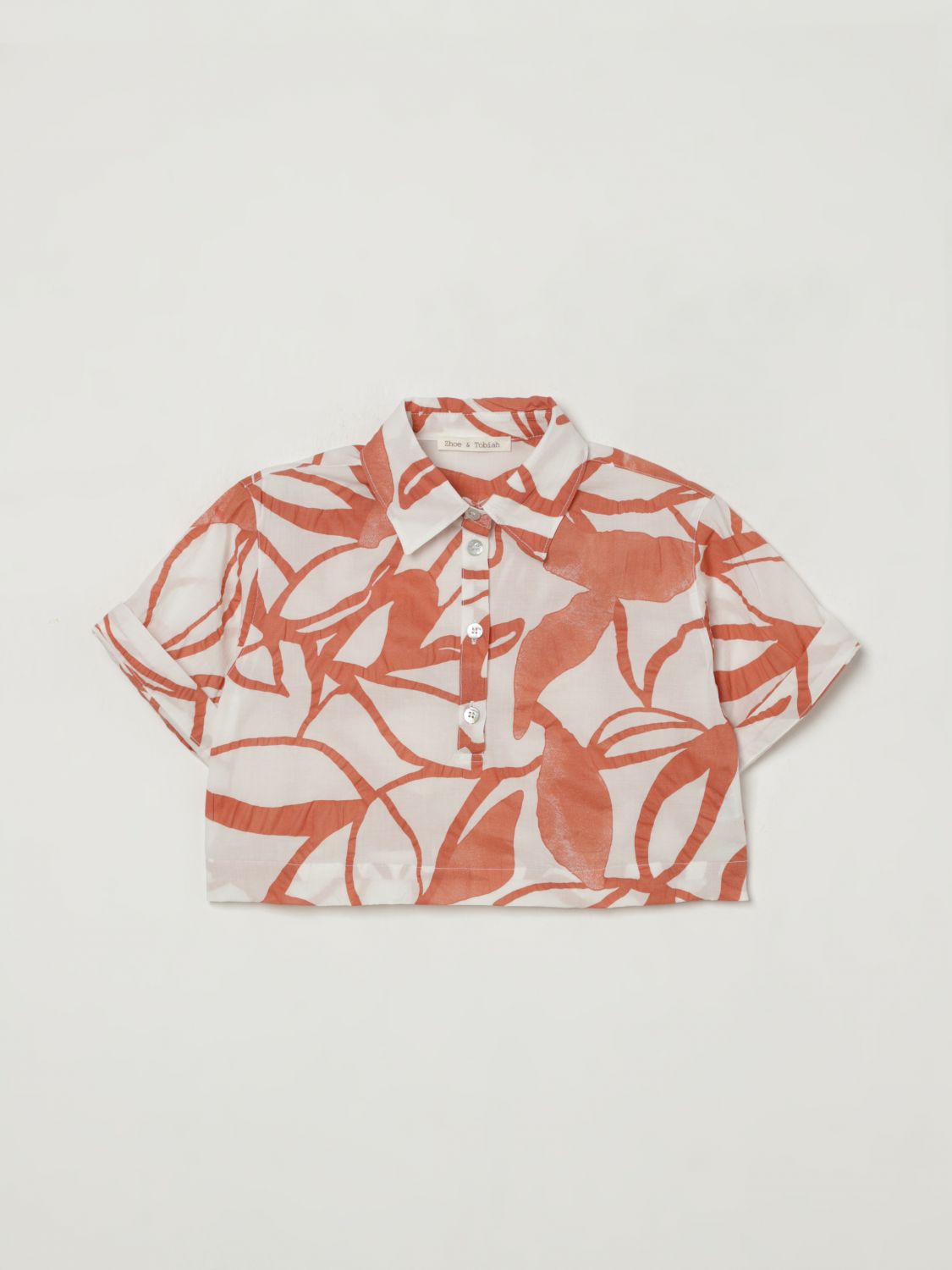 Zhoe & Tobiah Shirt  Kids Color Orange