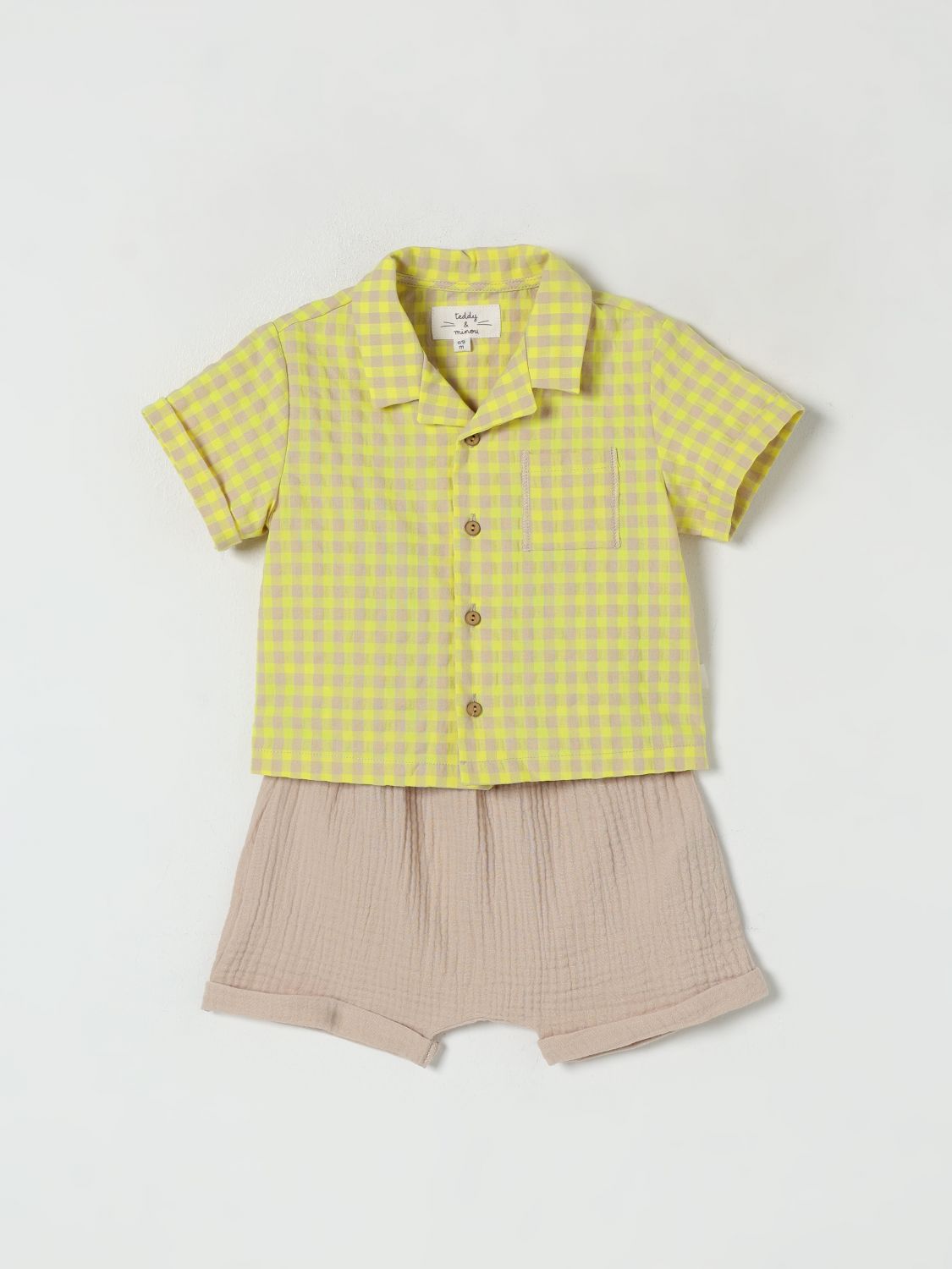 Teddy & Minou Babies' Jumpsuit  Kids Color Yellow