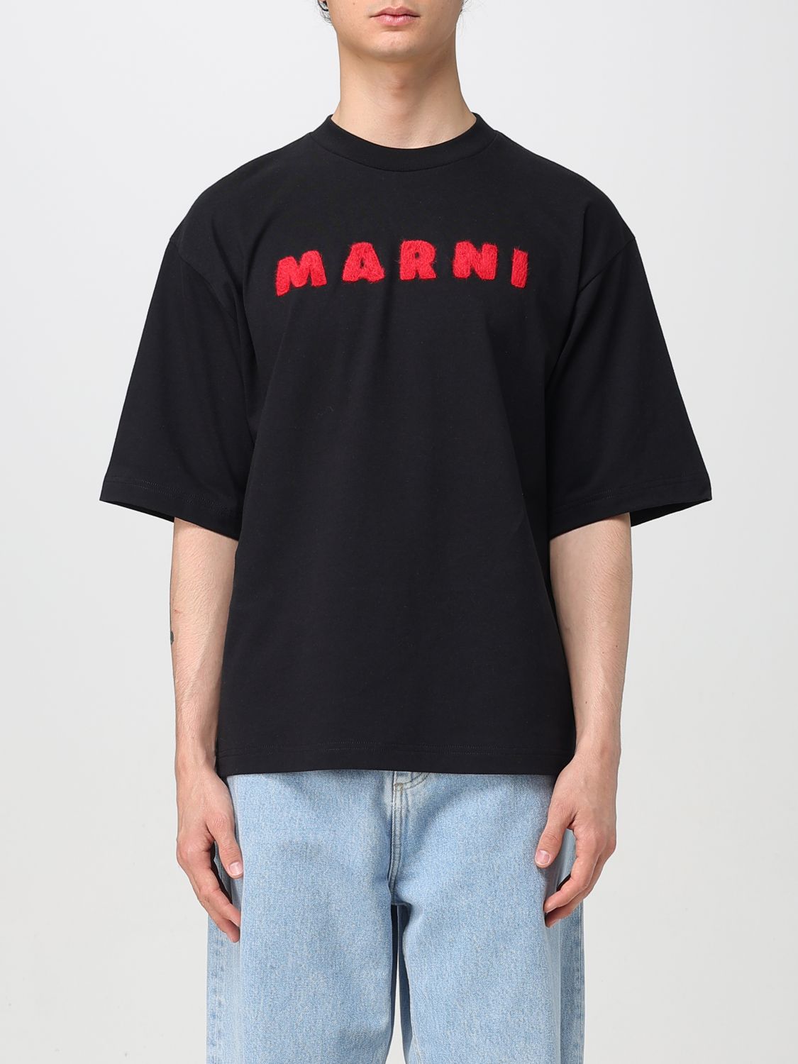 Shop Marni T-shirt Men Color Black