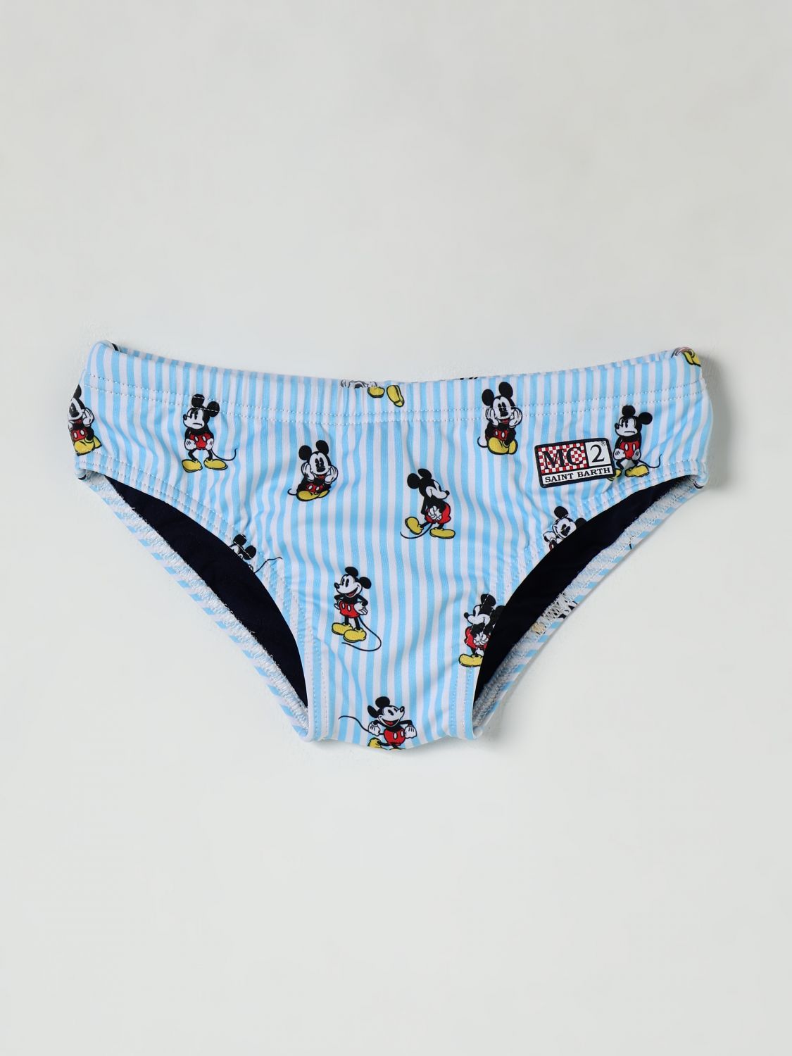 Mc2 Saint Barth Swimsuit Kids Color Gnawed Blue