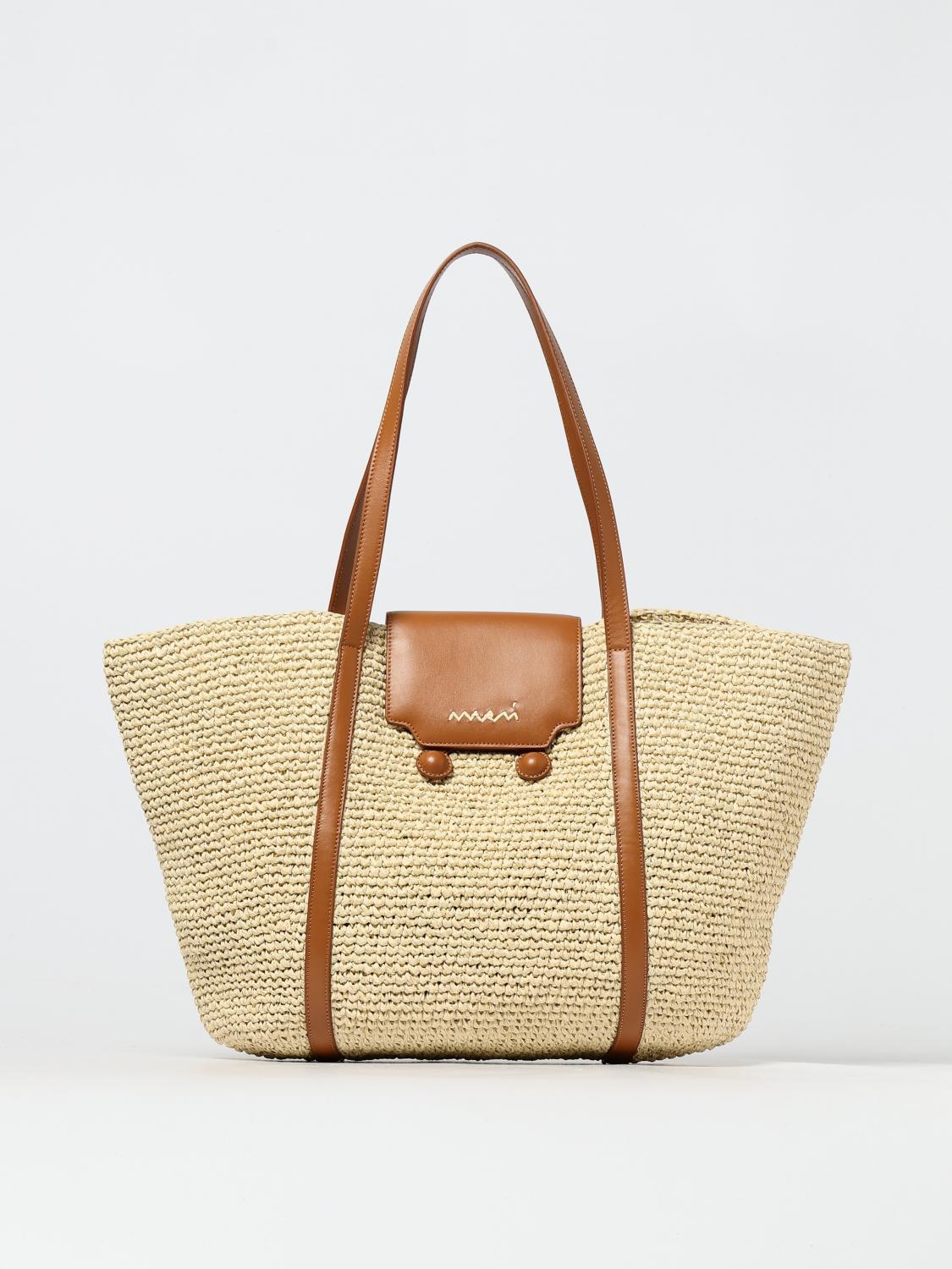 Marni Medium 'trunkaroo' Shopping Bag In Nude