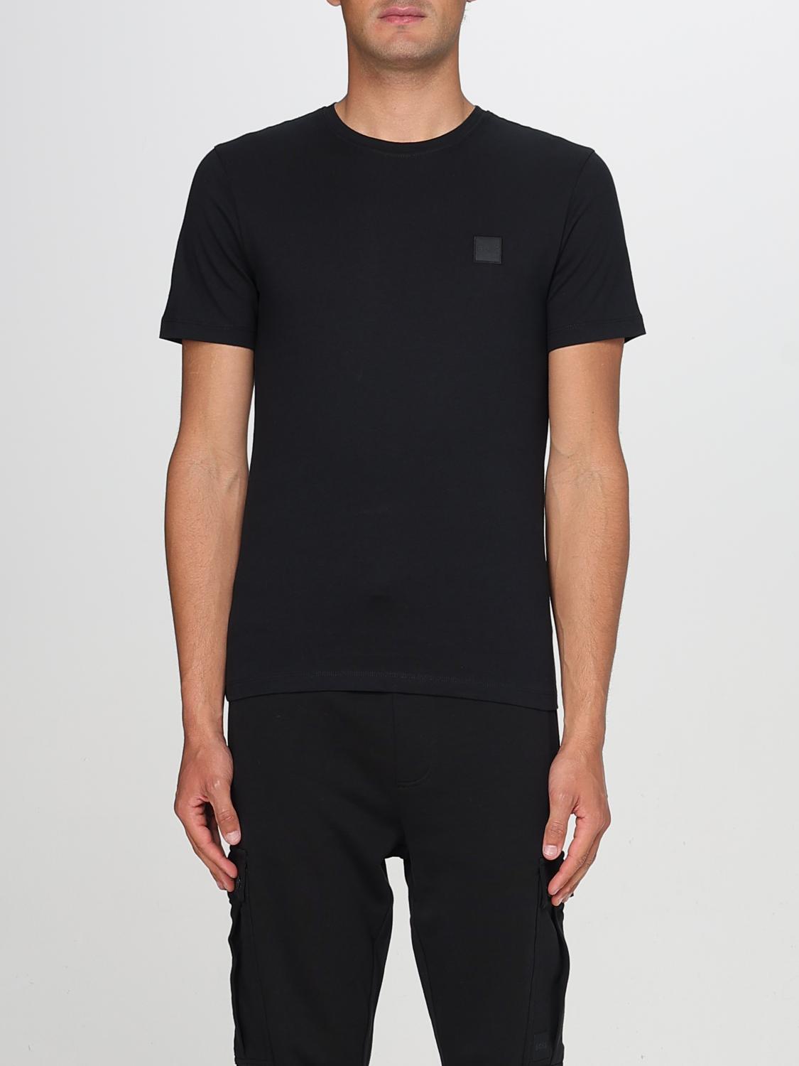 Hugo Boss Boss Man T-shirt Black Size Xxl Cotton In Black