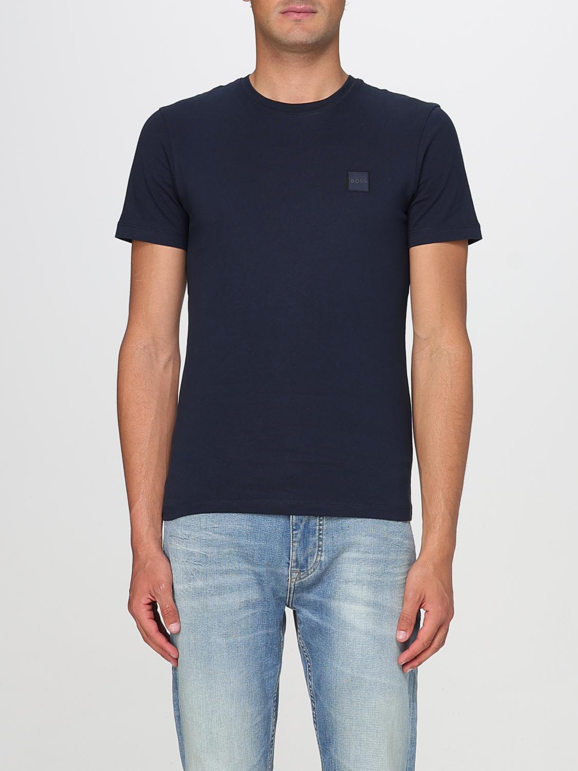 Hugo Boss T-shirt Boss Men Color Blue In Blue