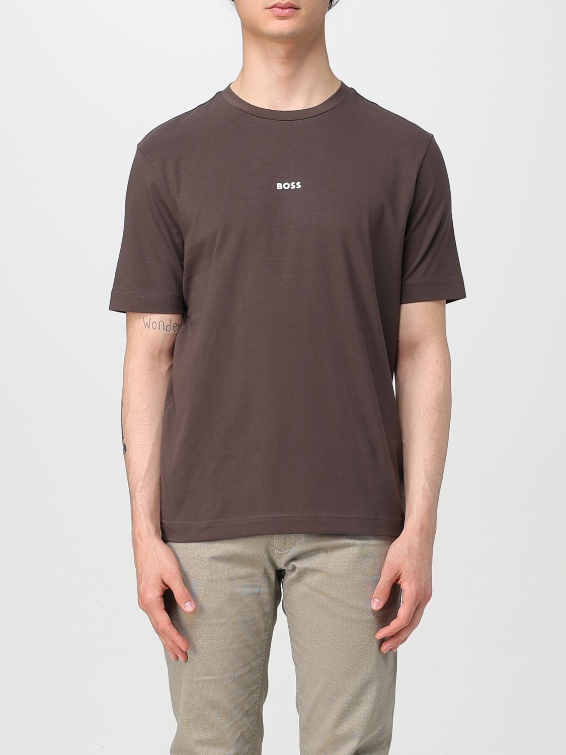 T-Shirt BOSS Men color Brown