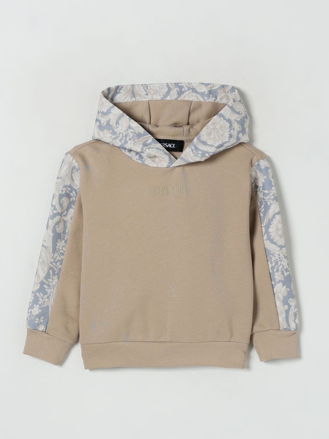 Shop Versace Sweater Kids Color Multicolor