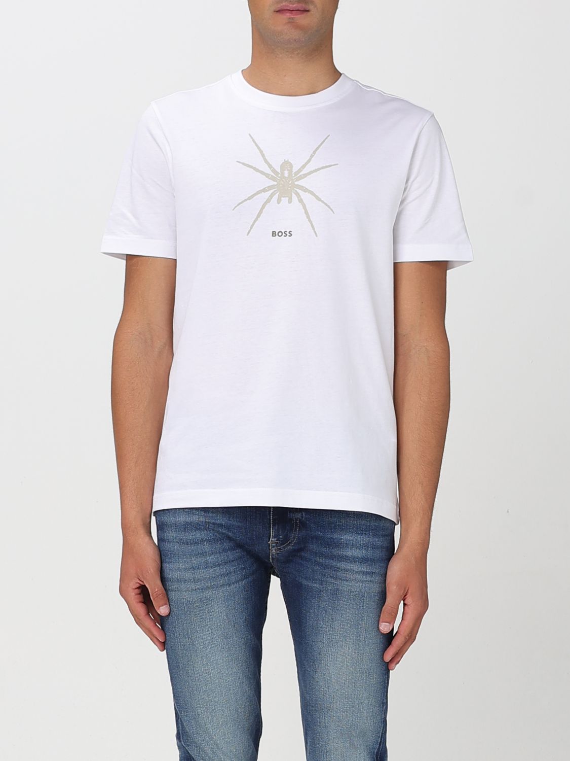 Shop Hugo Boss T-shirt Boss Men Color White