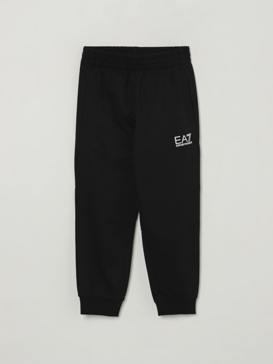 Shop Ea7 Pants Kids Color Black
