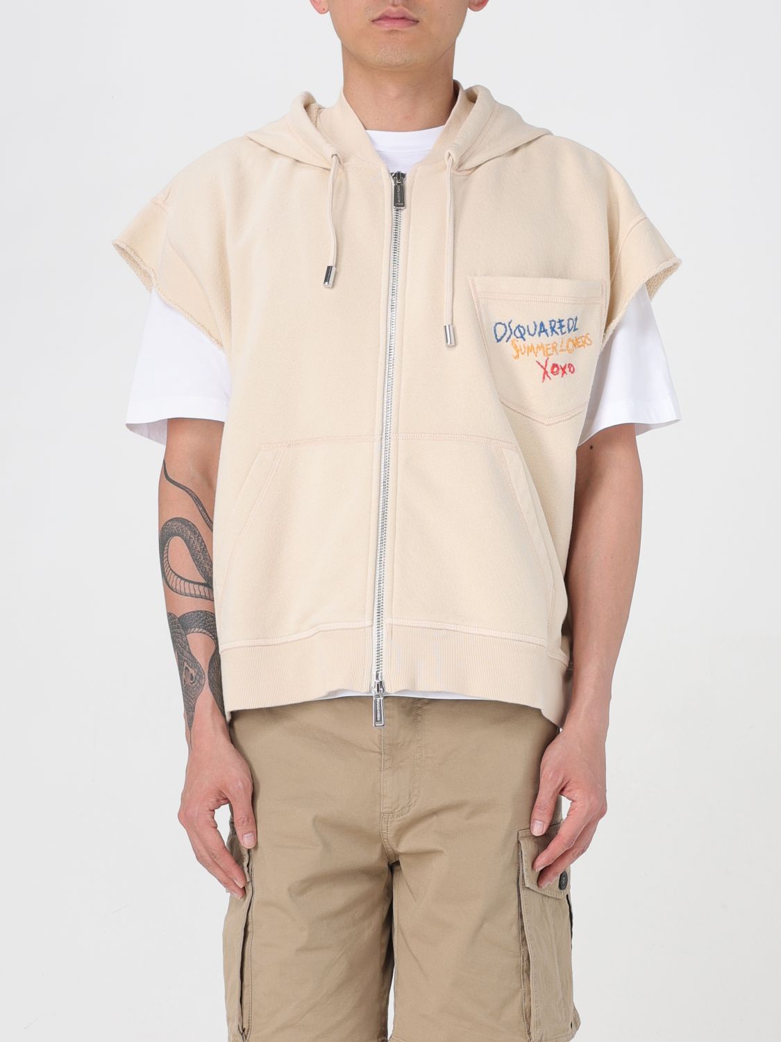 DSQUARED2 SWEATSHIRT DSQUARED2 MEN COLOR BEIGE G92548022