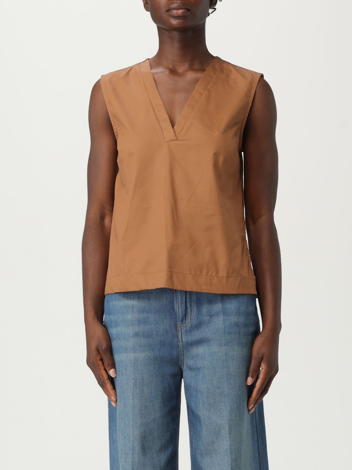 Shop Kaos Top Woman Color Brown