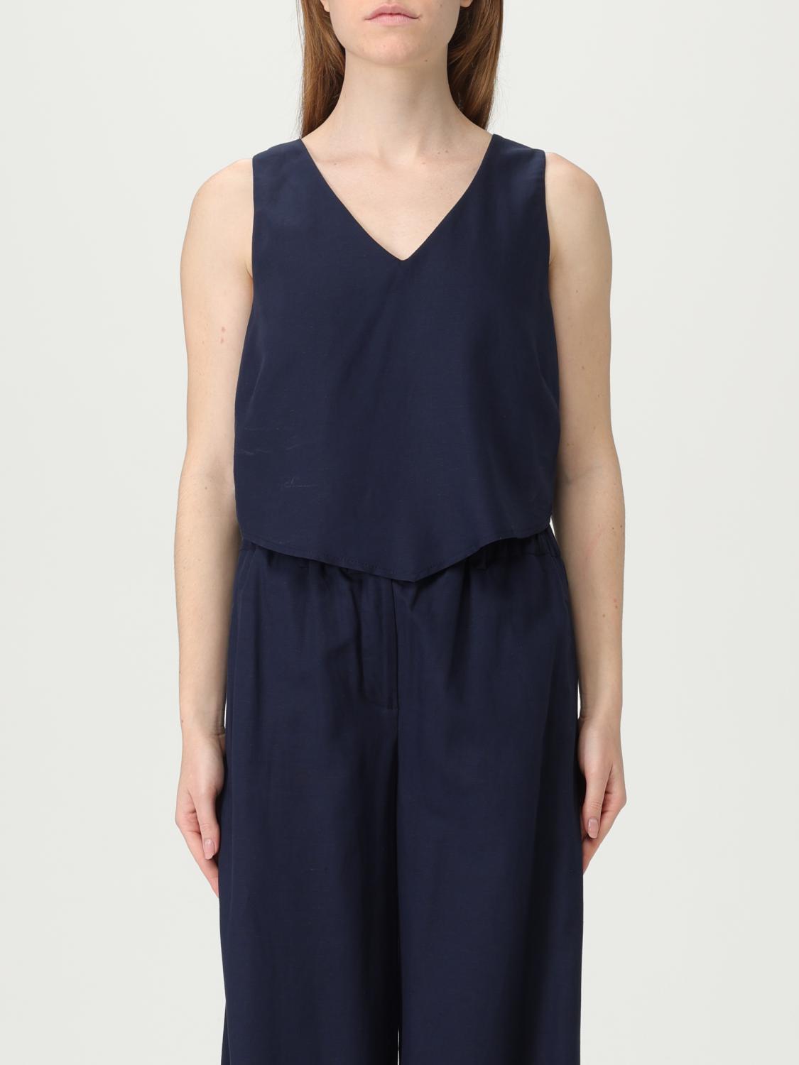 Kaos Top Woman Color Blue