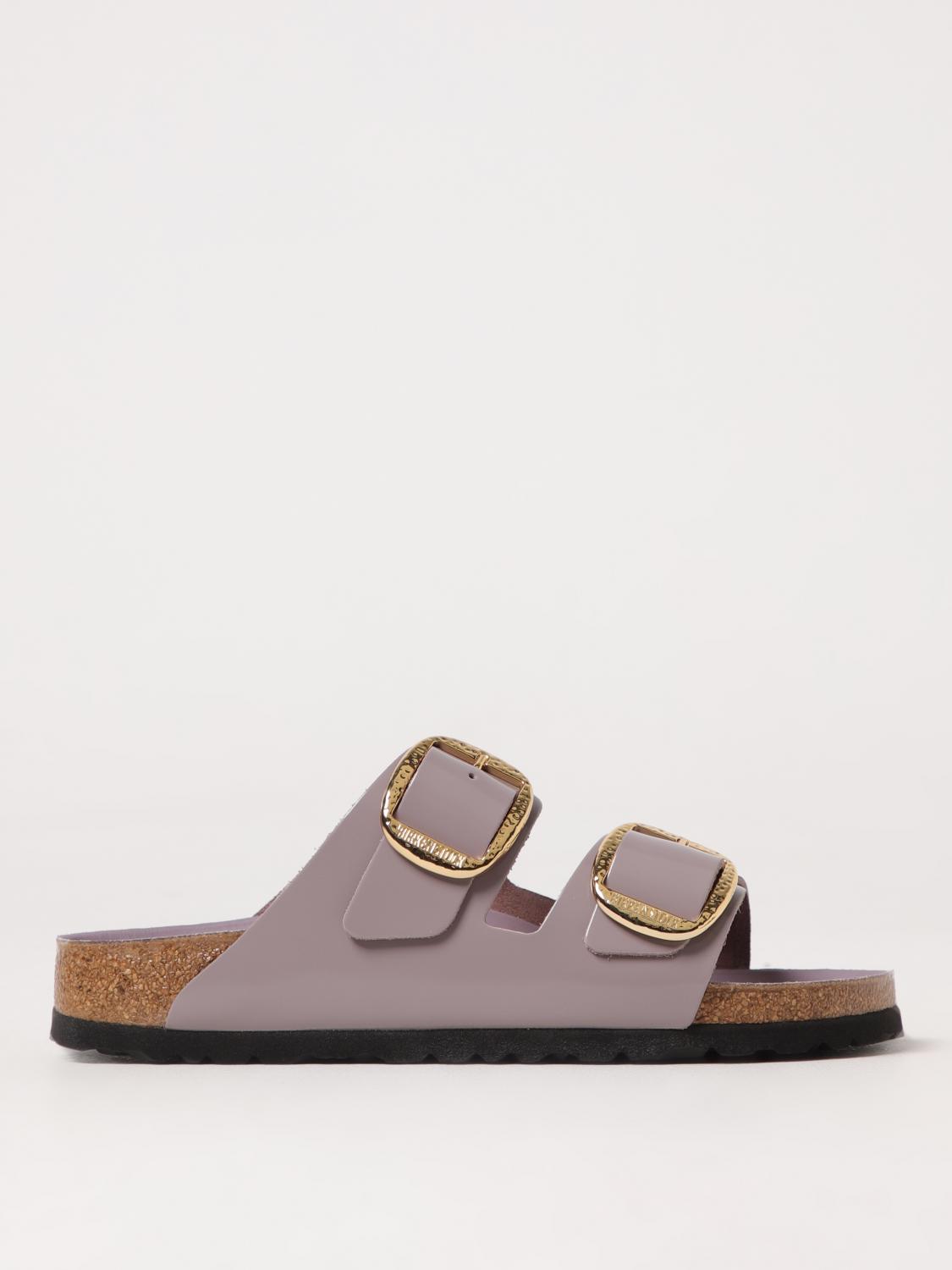 Birkenstock Arizona Big Buckle High Shine Faded Purple Sandal In Purple