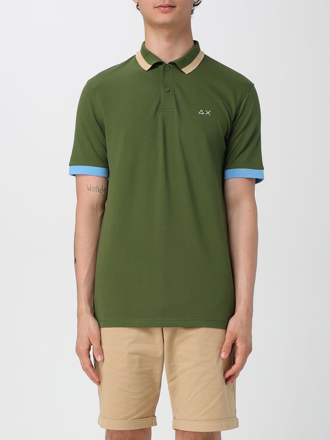 Sun 68 Polo Shirt Sun68 Men Color Green