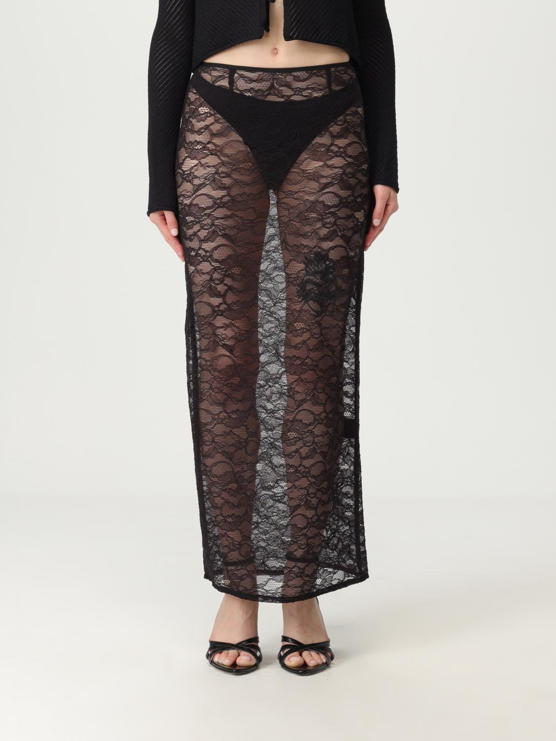 Laneus Skirt In Black Polyamide