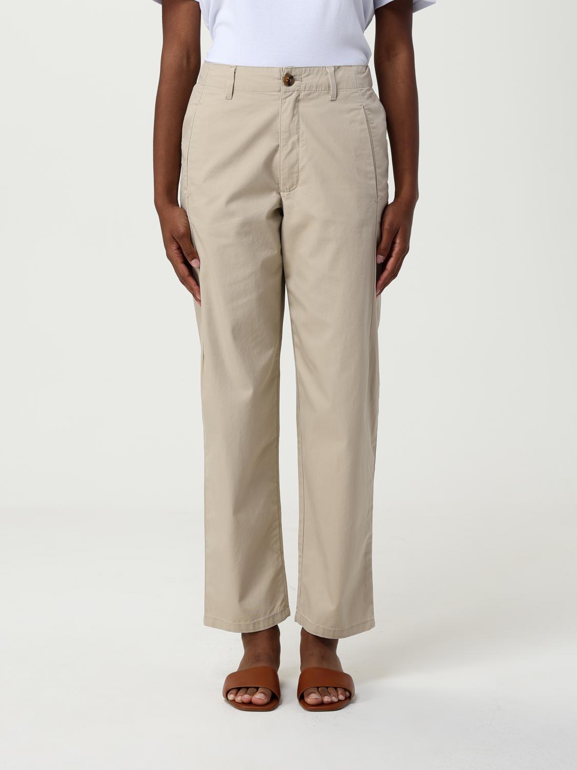 Sun 68 Pants Sun68 Woman Color Charcoal In Brown
