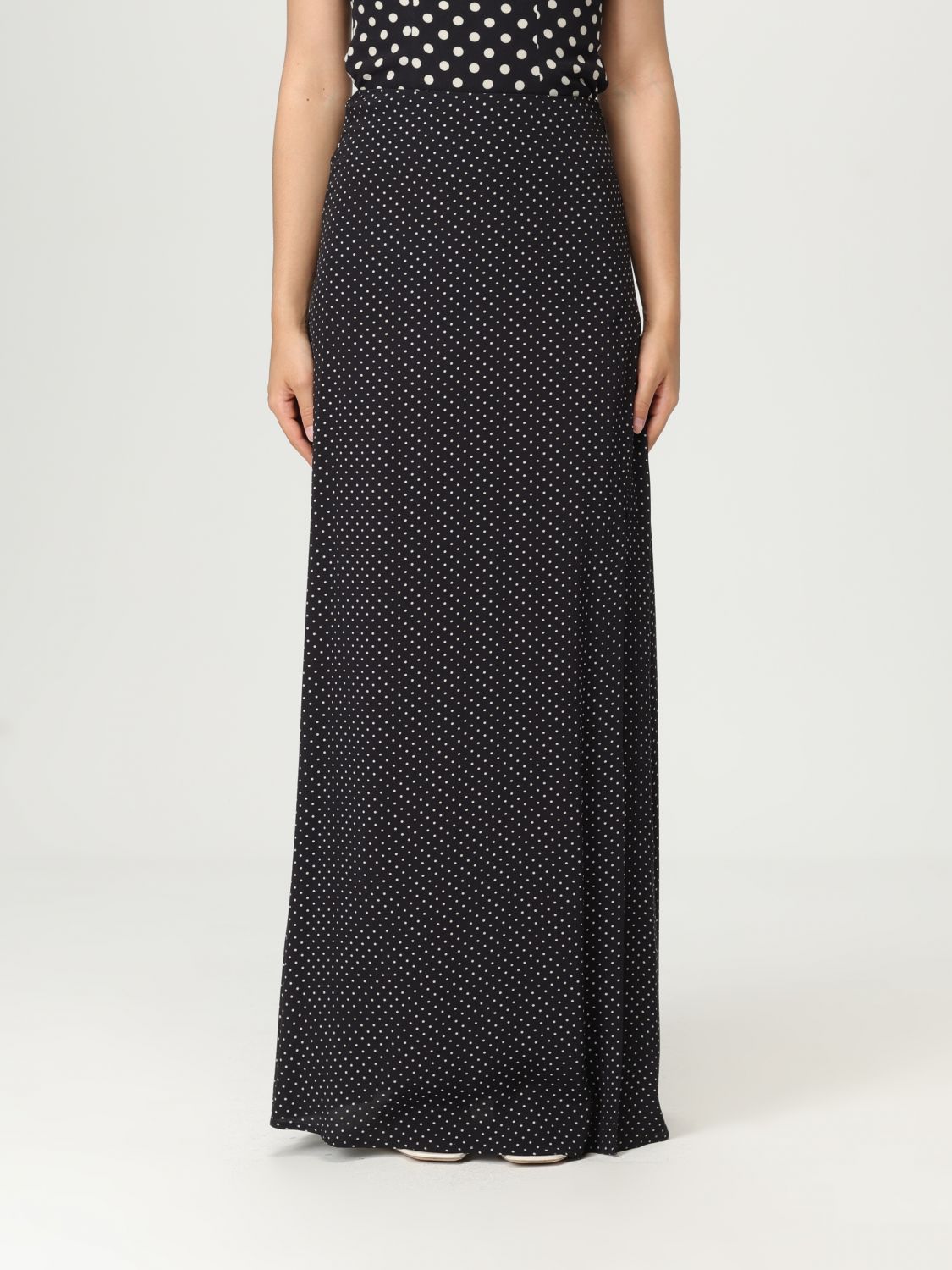 Mar De Margaritas Polka-dot Maxi Skirt