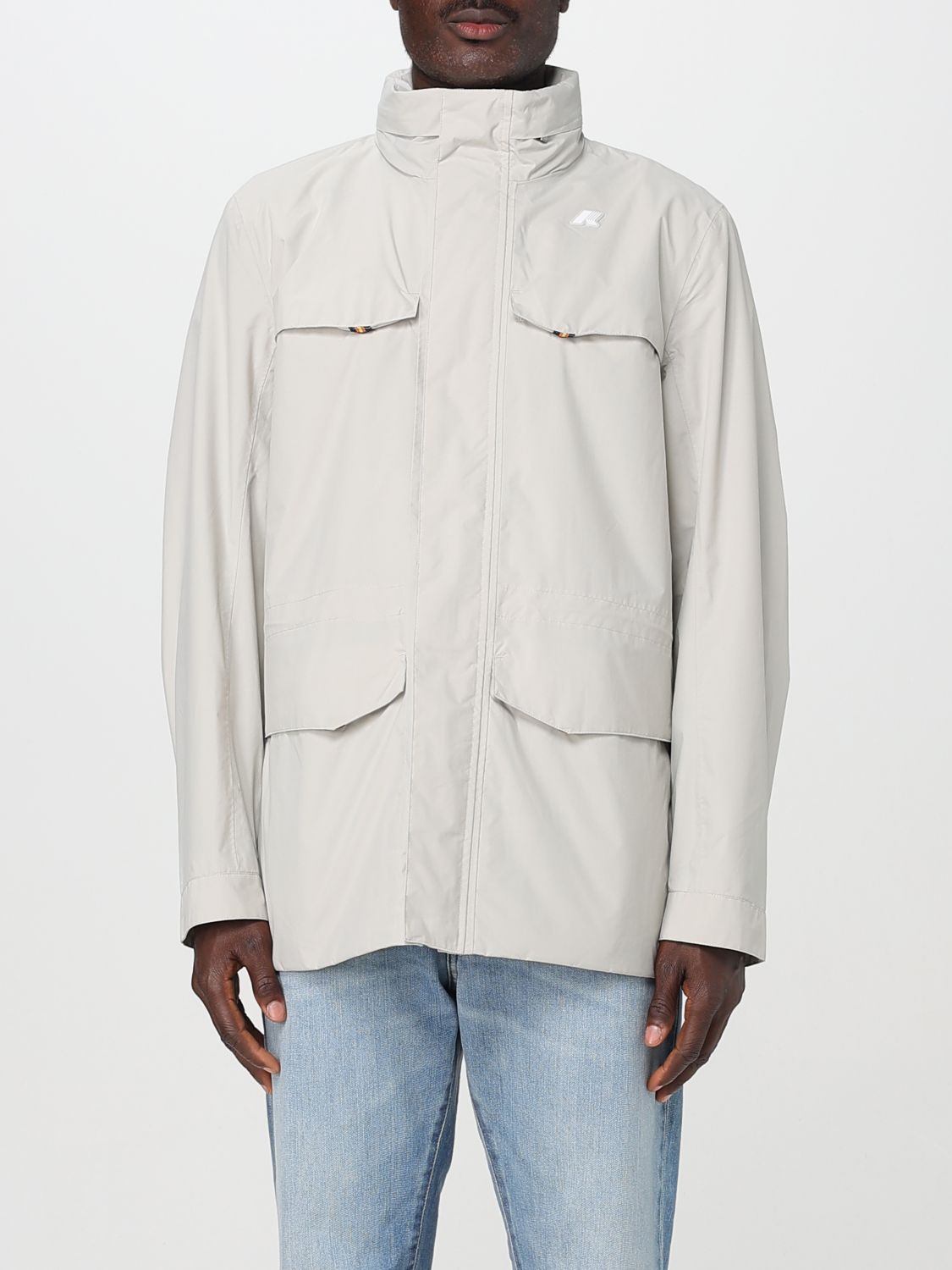 K-way Jacket Men Color Beige