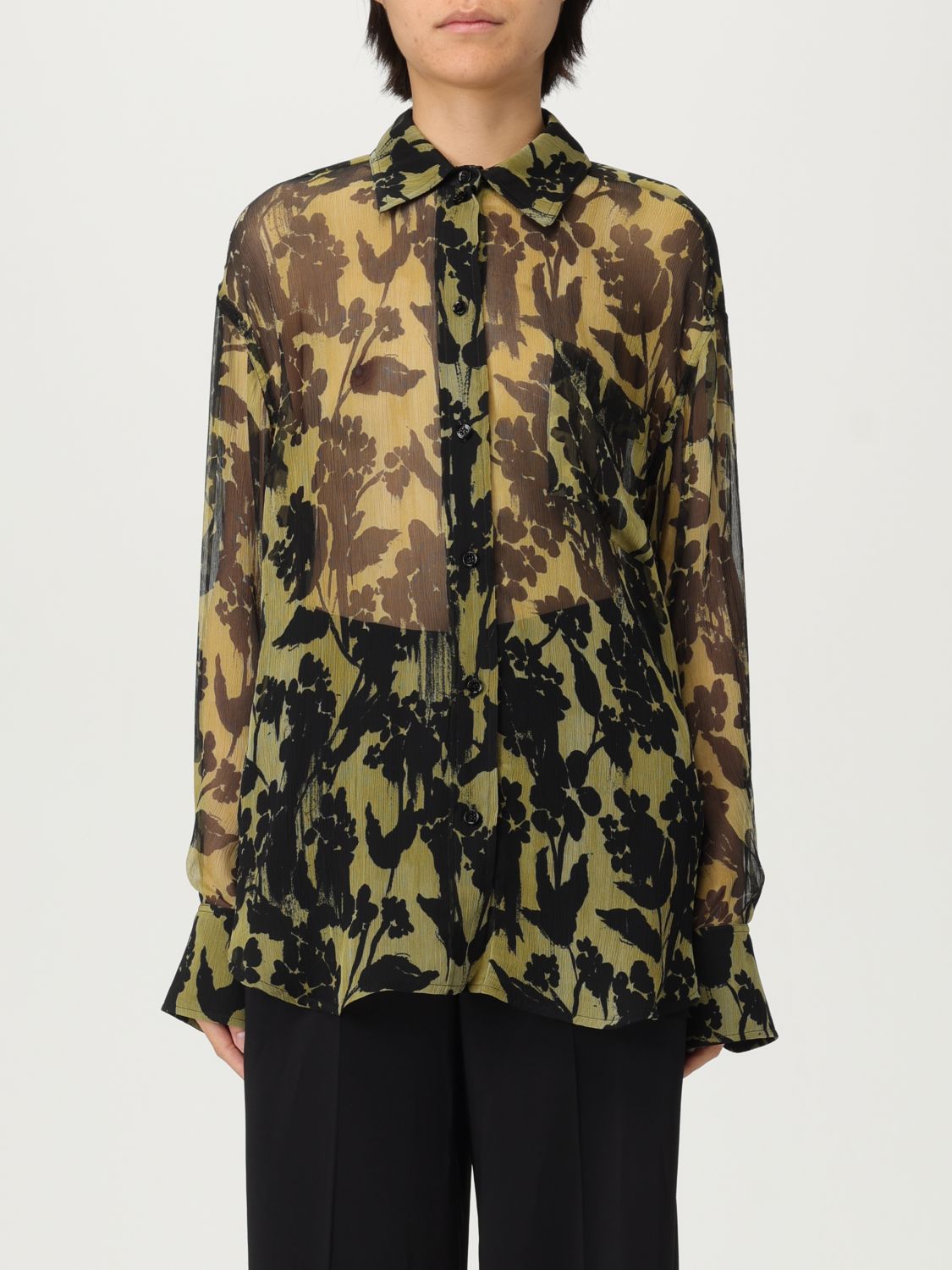 Camicia Victoria Victoria Beckham in seta con stampa floreale