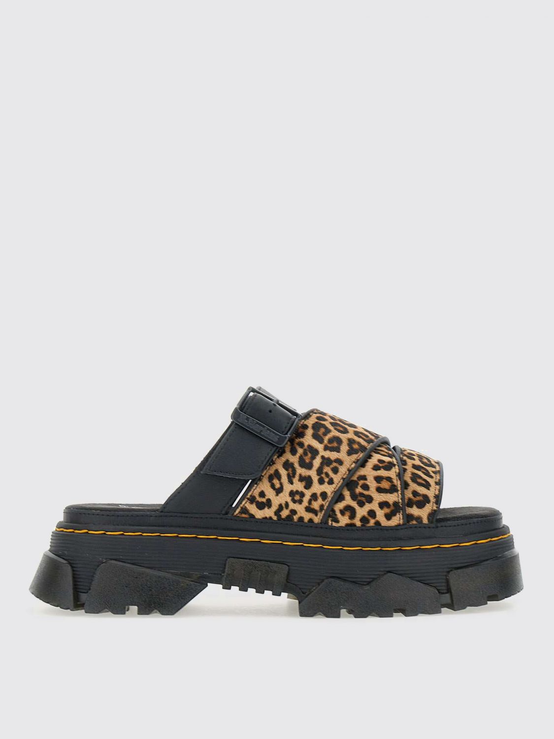 Shop Dr. Martens' Flat Sandals Dr. Martens Woman Color Brown