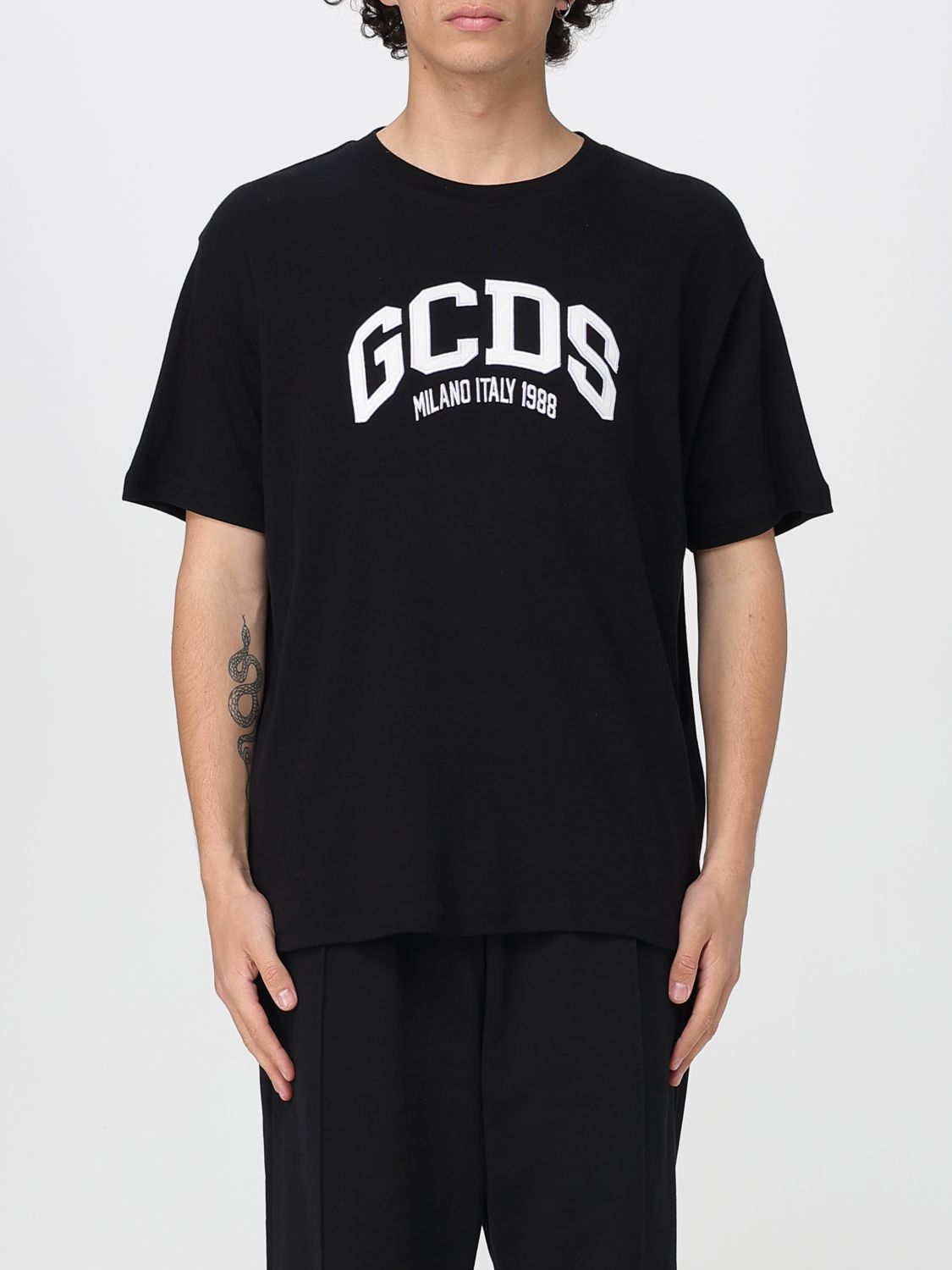 Gcds Crew Neck Cotton T-shirt