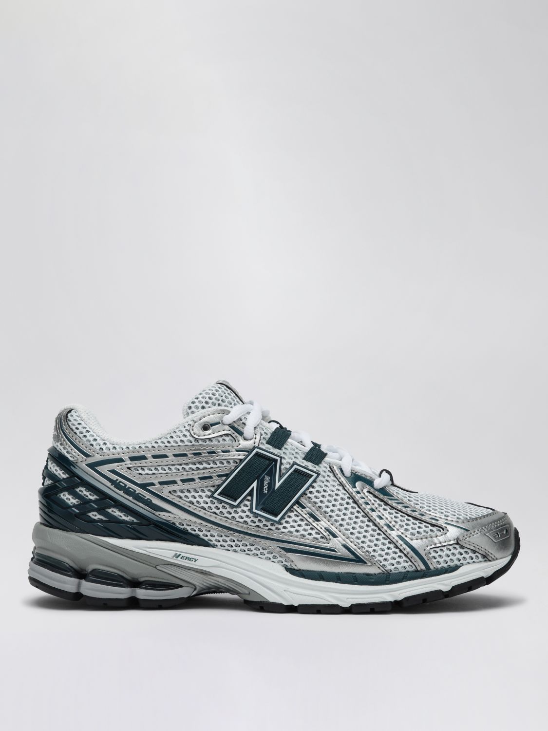New Balance 1906r Silver Colored Sneaker With Mesh Design And Side Logo In Synthetic Fiber Unisex In Gray