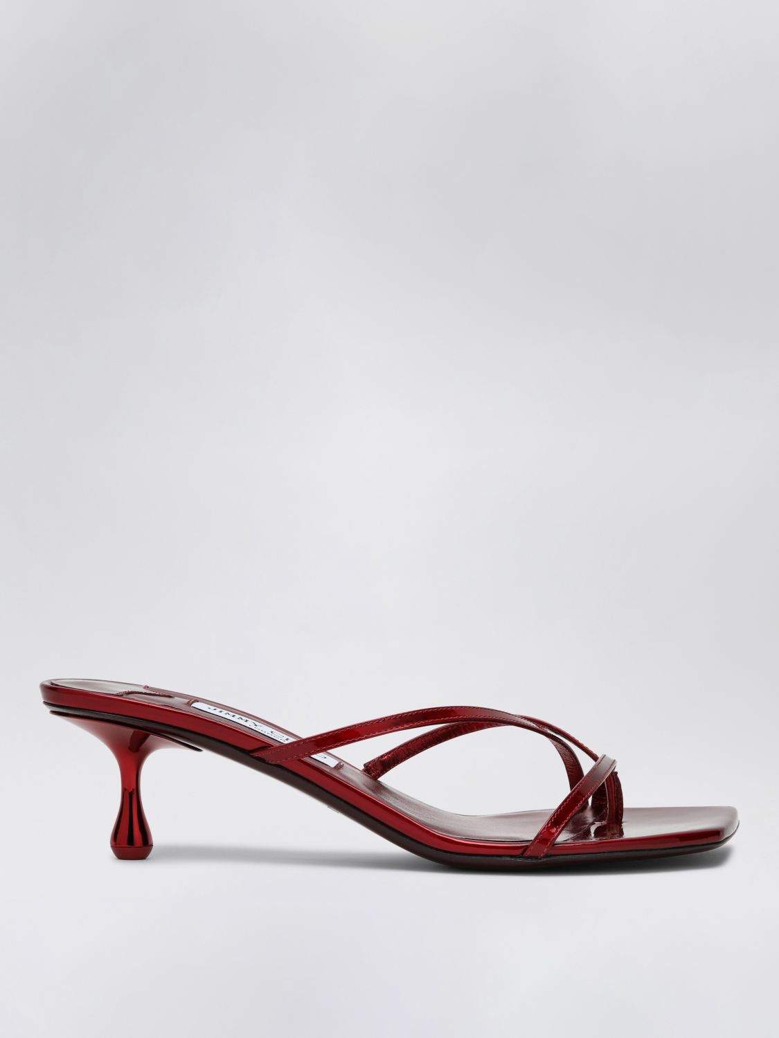 Jimmy Choo Square-headed High-heeled Sandals In Red