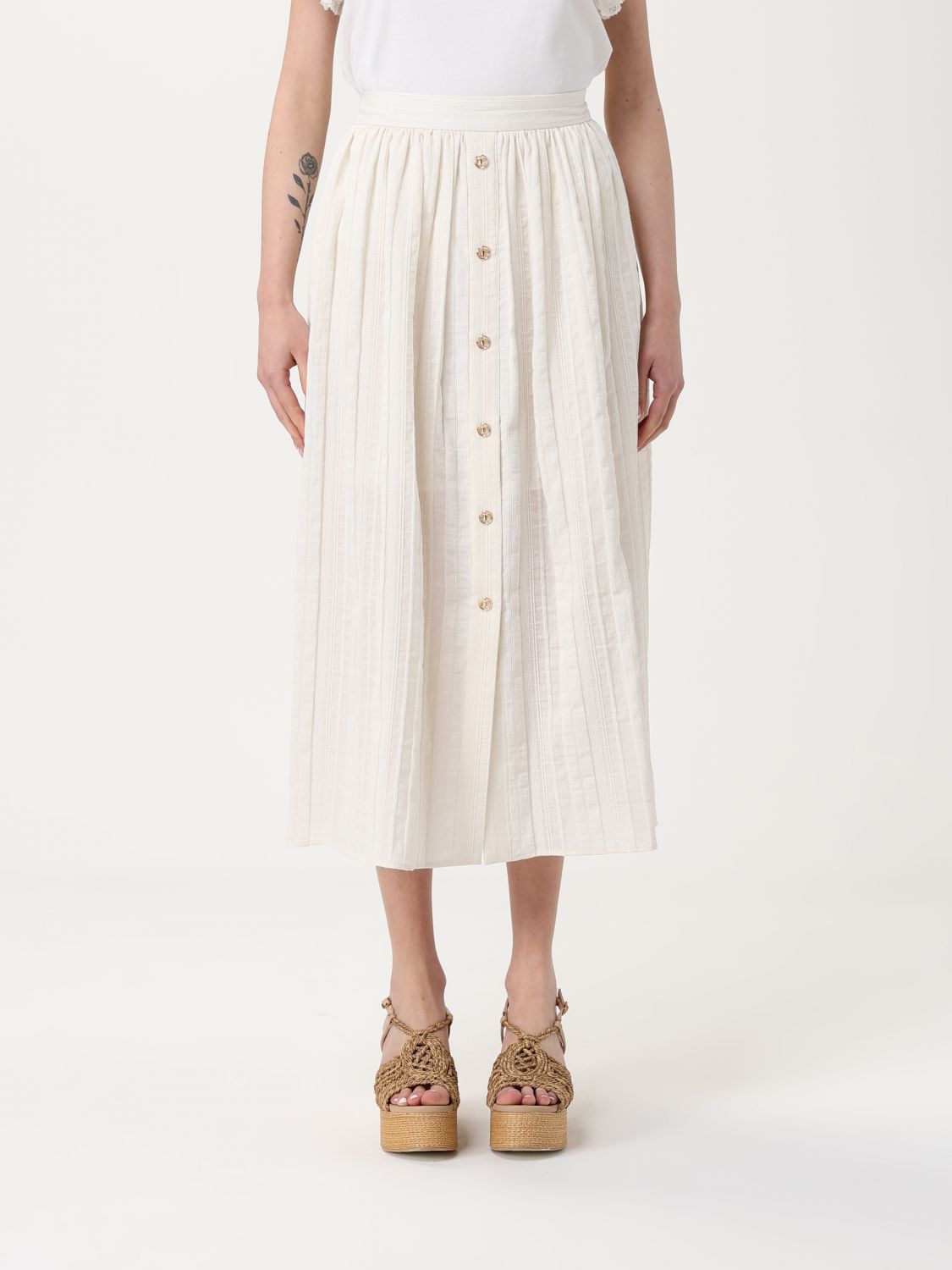 Twinset Skirt  Woman Color White