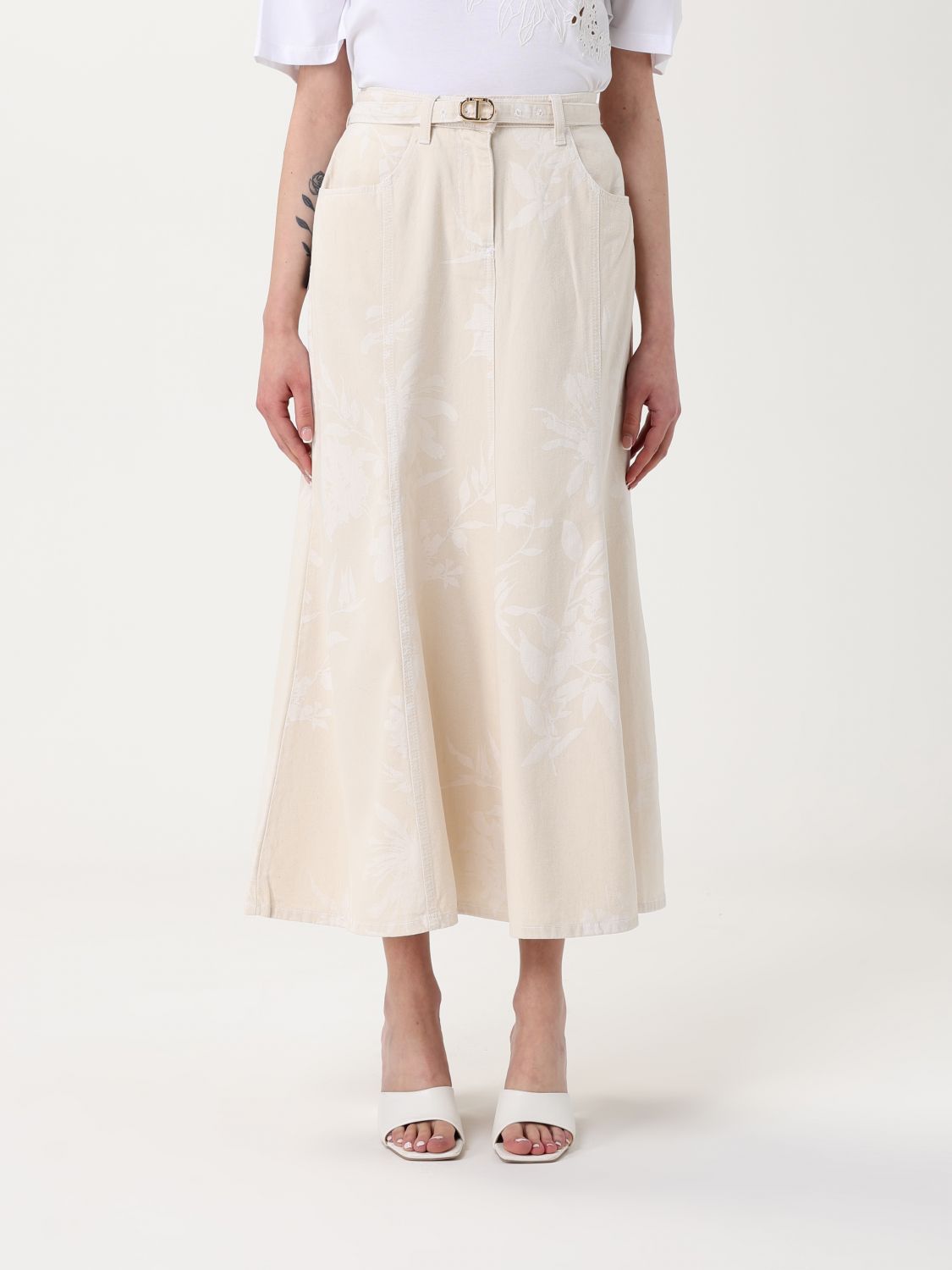 Twinset Skirt  Woman Color White