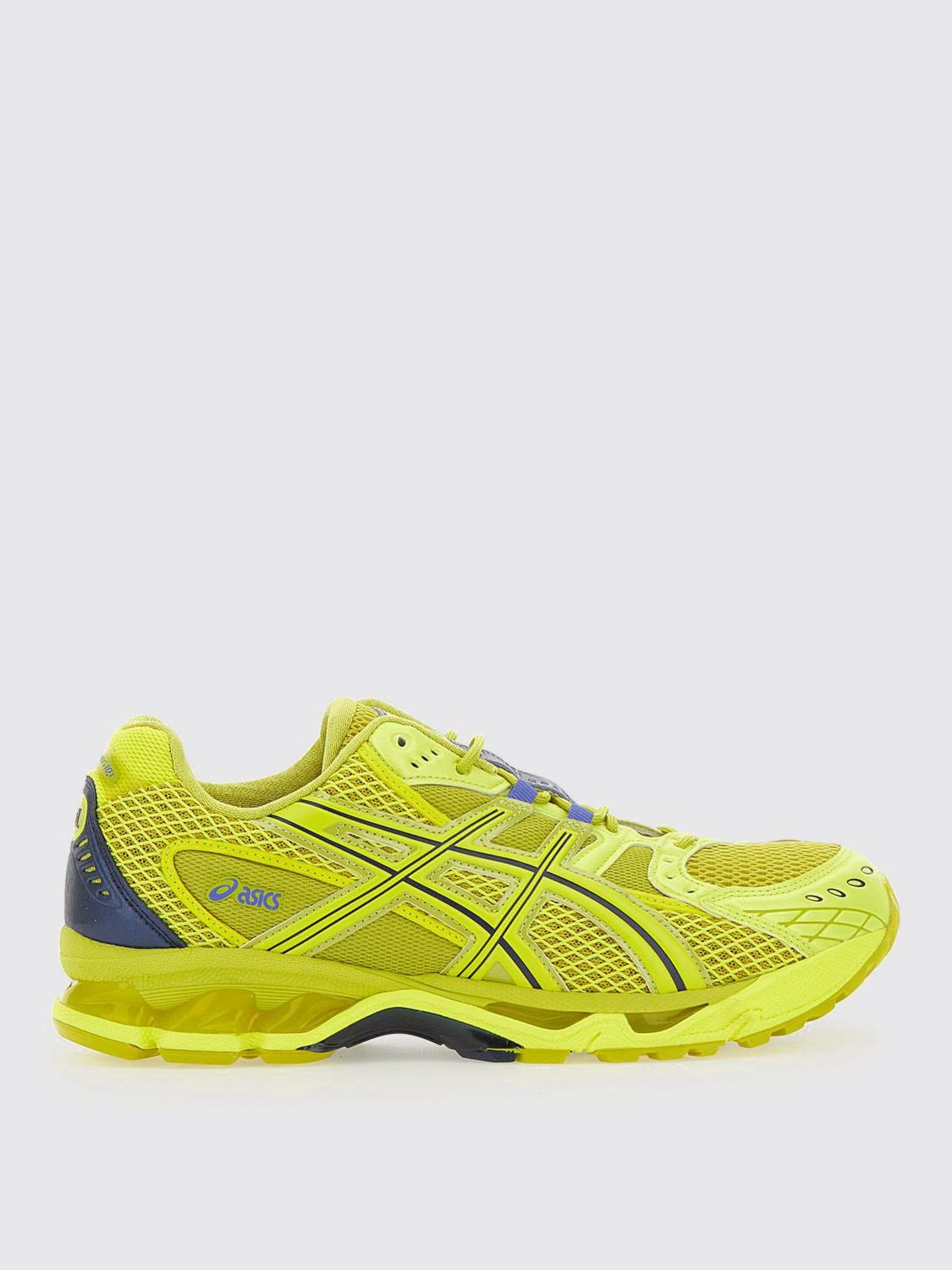 Asics Mesh Rubber Sole Sneakers With Branded Heel