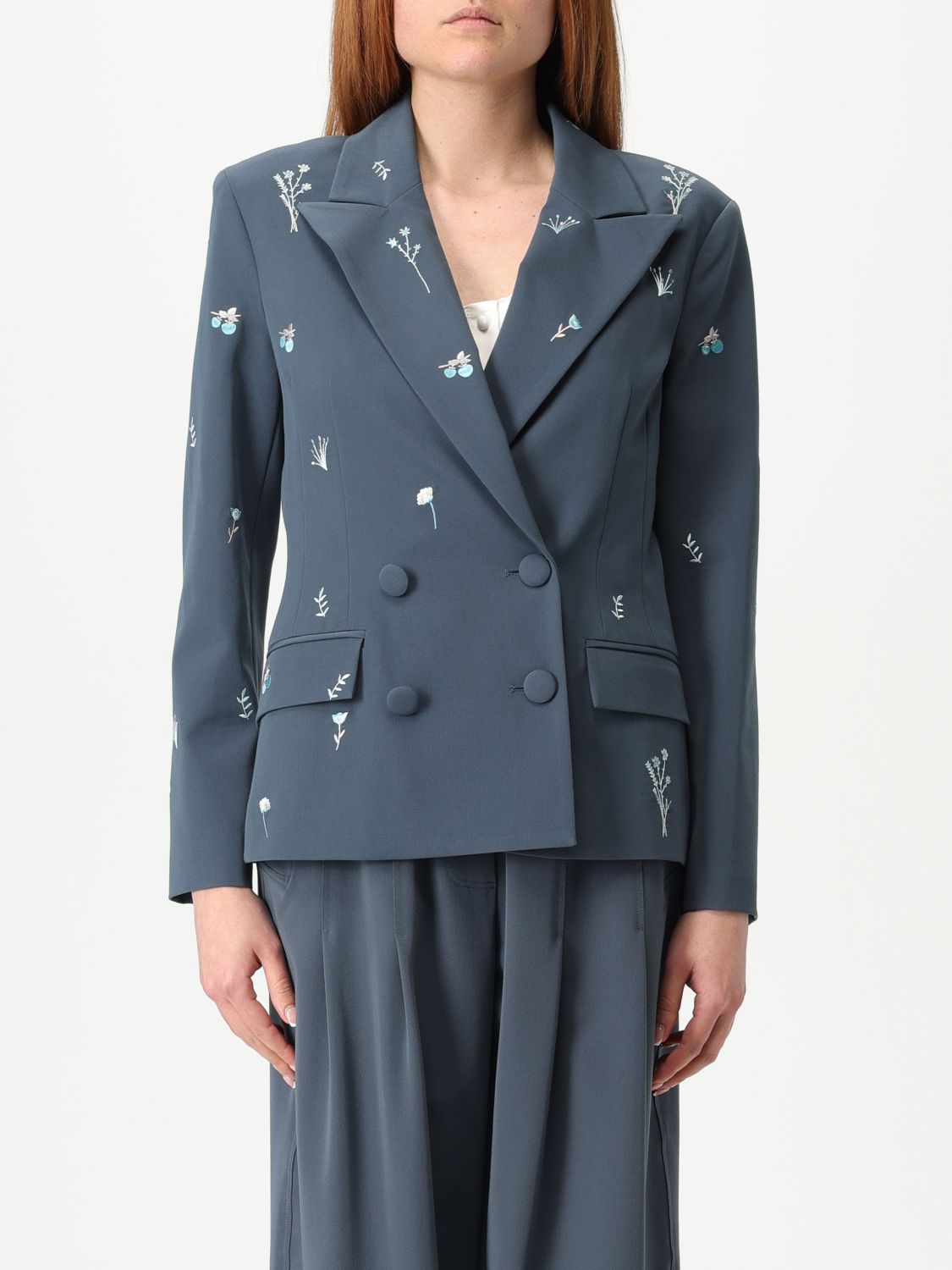 Twinset Actitude Jacket  Woman Color Blue