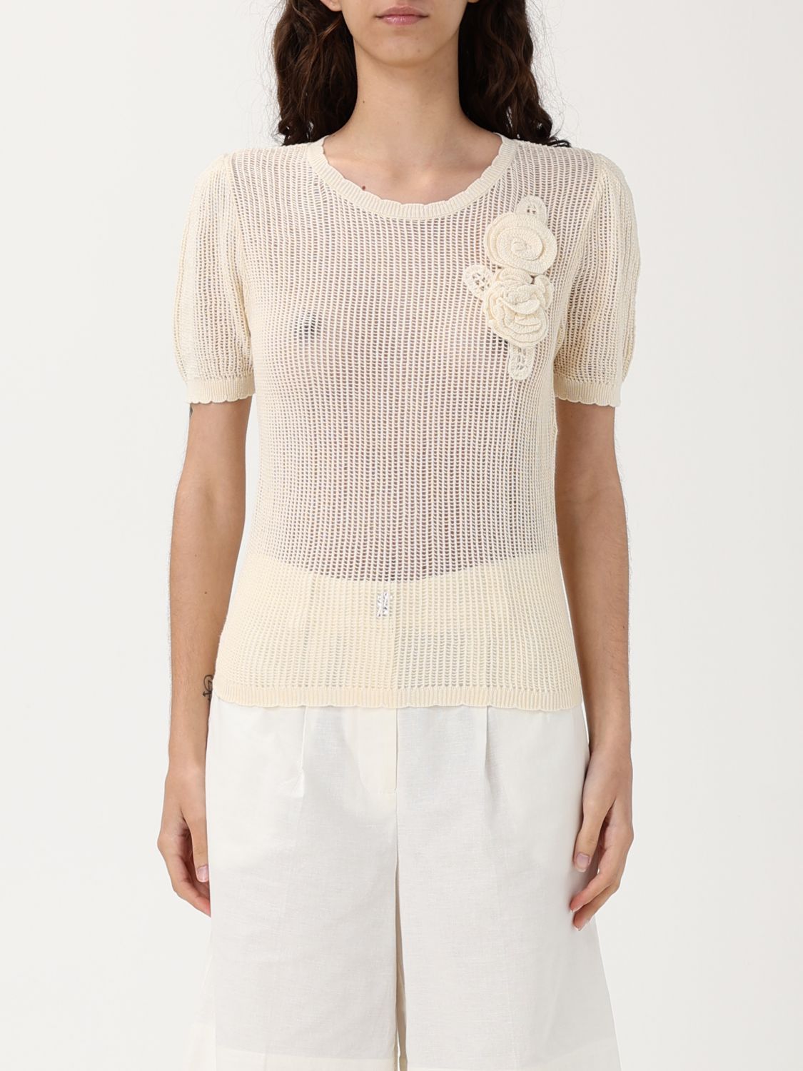 Twinset Actitude Top  Woman Color Ivory
