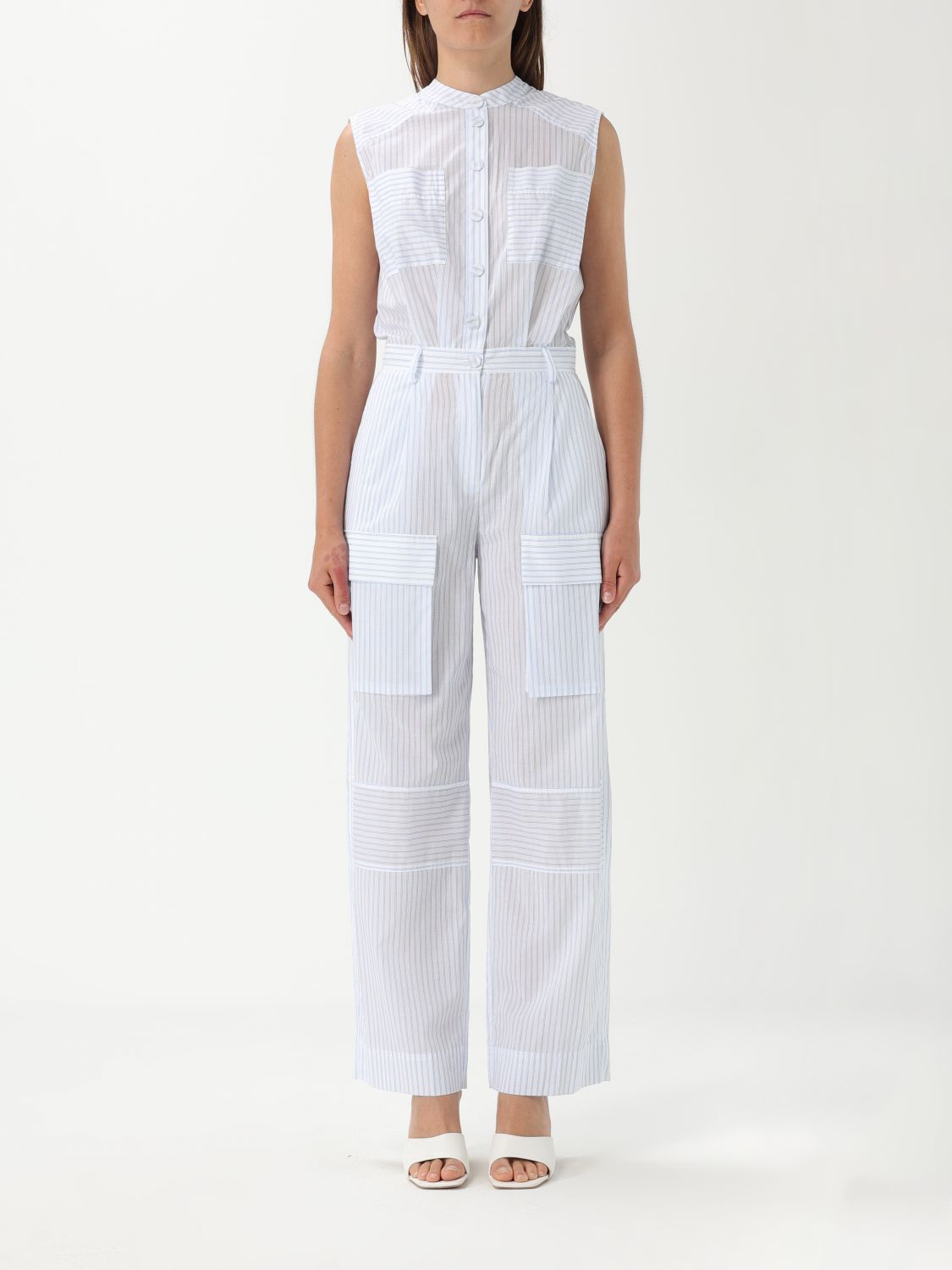 Twinset Actitude Jumpsuits  Woman Color Gnawed Blue