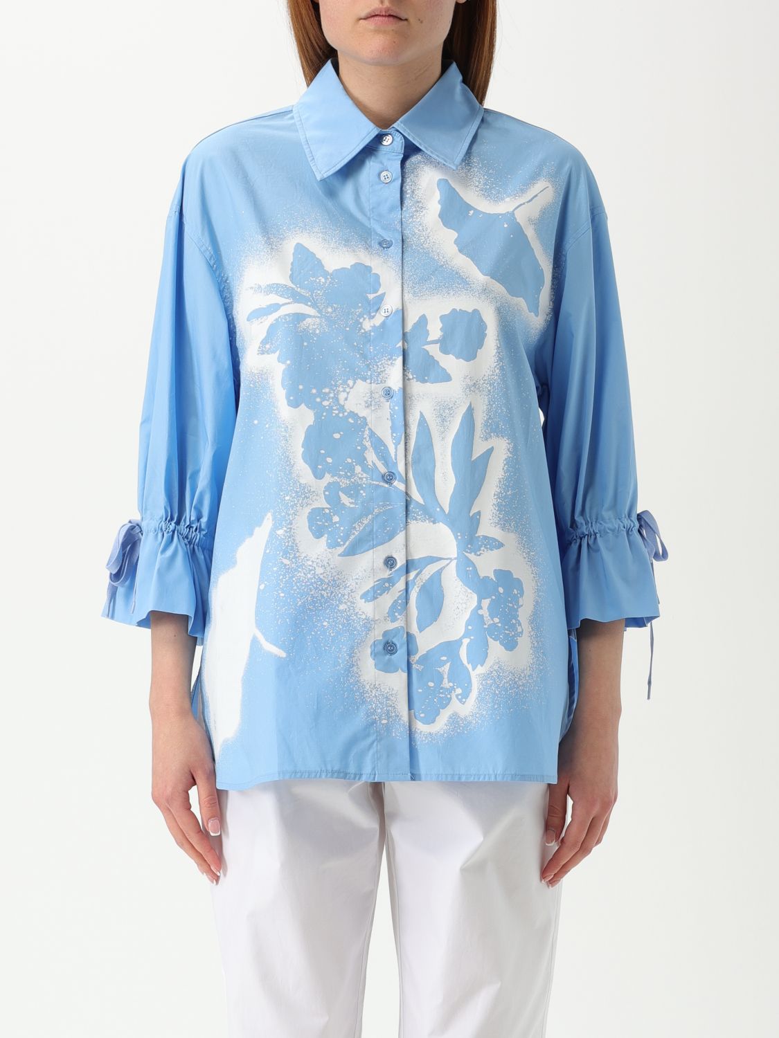 Twinset Actitude Shirt  Woman Color Gnawed Blue