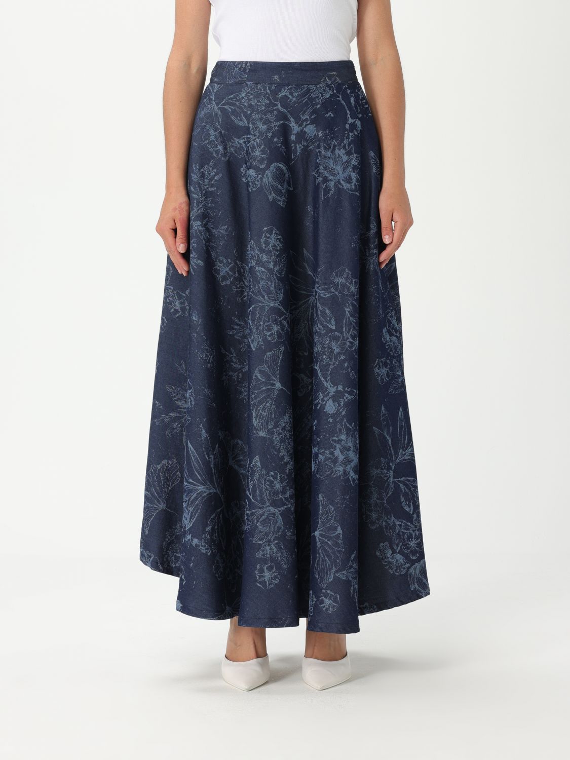 Twinset Actitude Skirt  Woman Color Denim