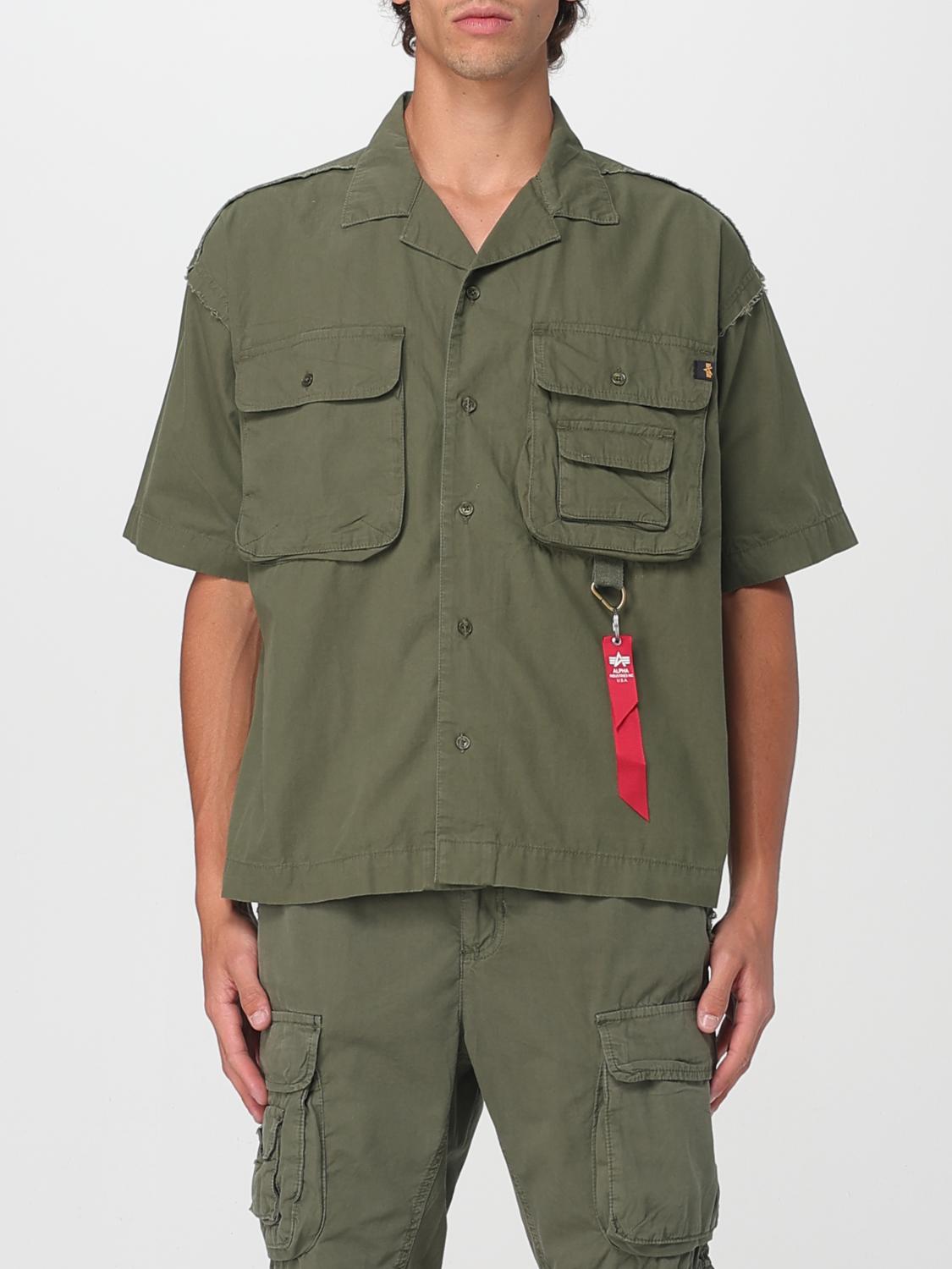 Alpha Industries Hemd Herren Farbe Grün In Green