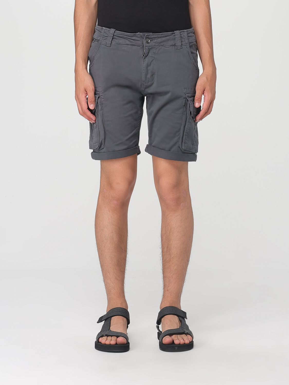 Alpha Industries Shorts Herren Farbe Grau In Gray