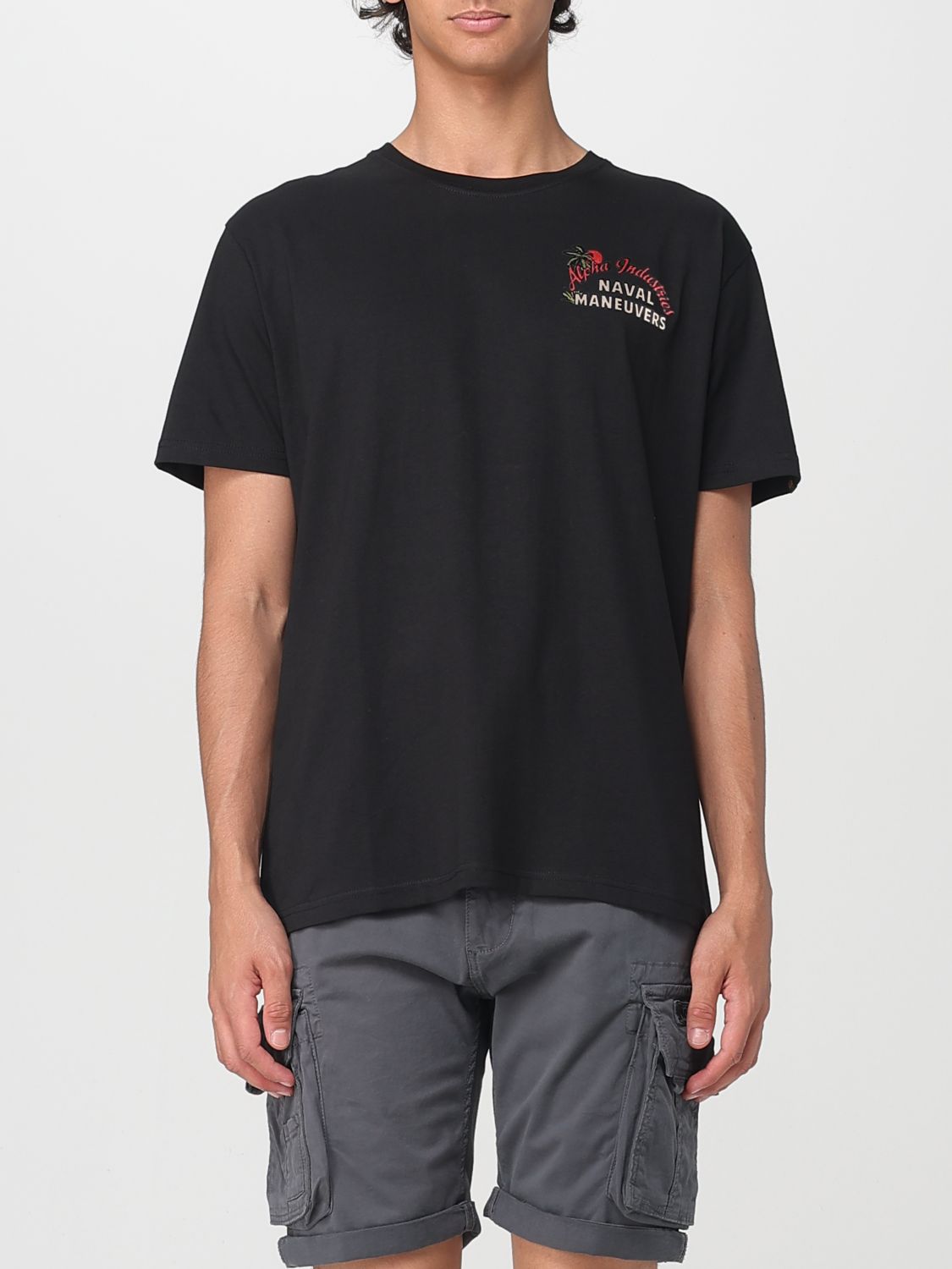 Alpha Industries T-shirt Herren Farbe Schwarz