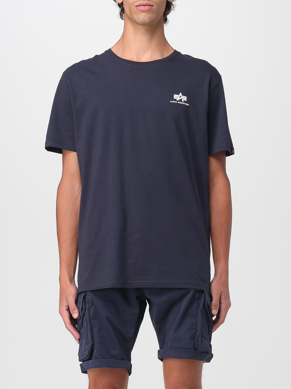 Alpha Industries Basic Small Logo T-shirt In Blue